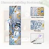 (US Local)Snowman A5 Size Diamond Painting Notebook Set with 4Pcs Bookmark Holiday Gift
