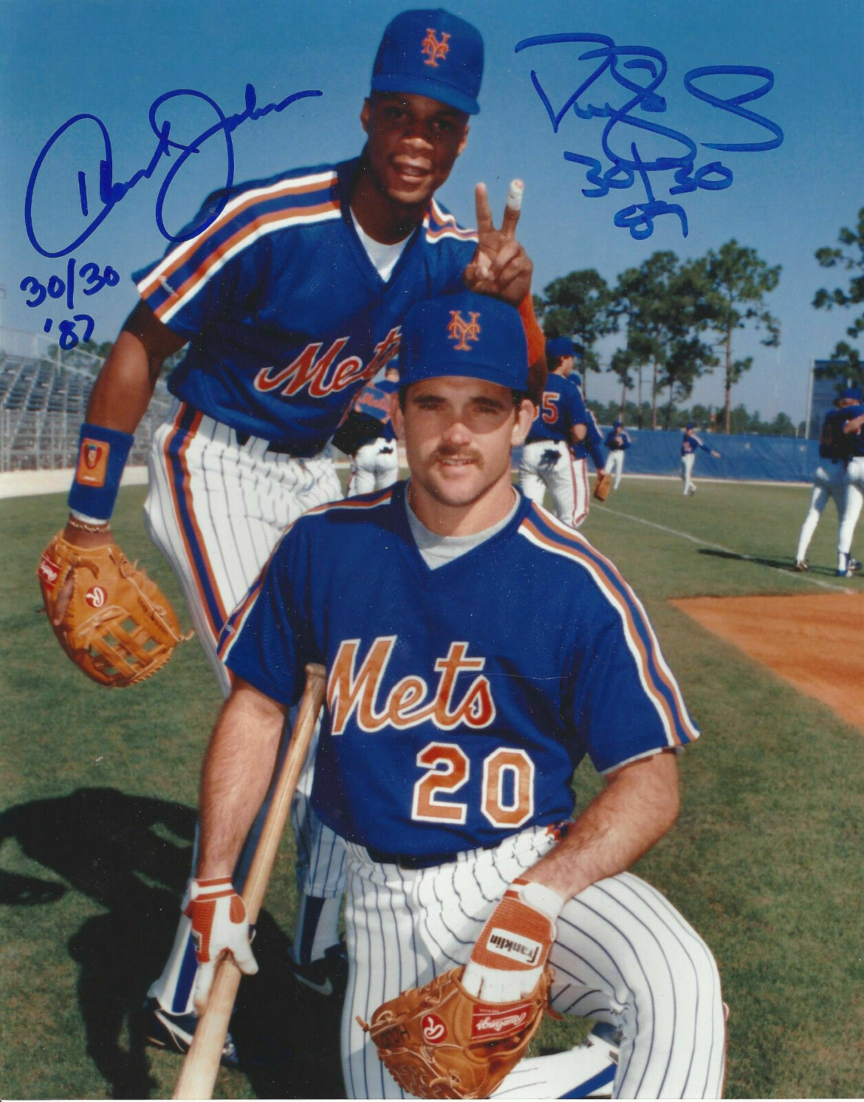 Darryl Strawberry / Howard Johnson Autographed Signed 8x10 Photo Poster painting ( Mets )REPRINT