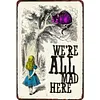 Alice au pays des merveilles - Panneaux en &eacute;tain m&eacute;tallique(30*40cm)