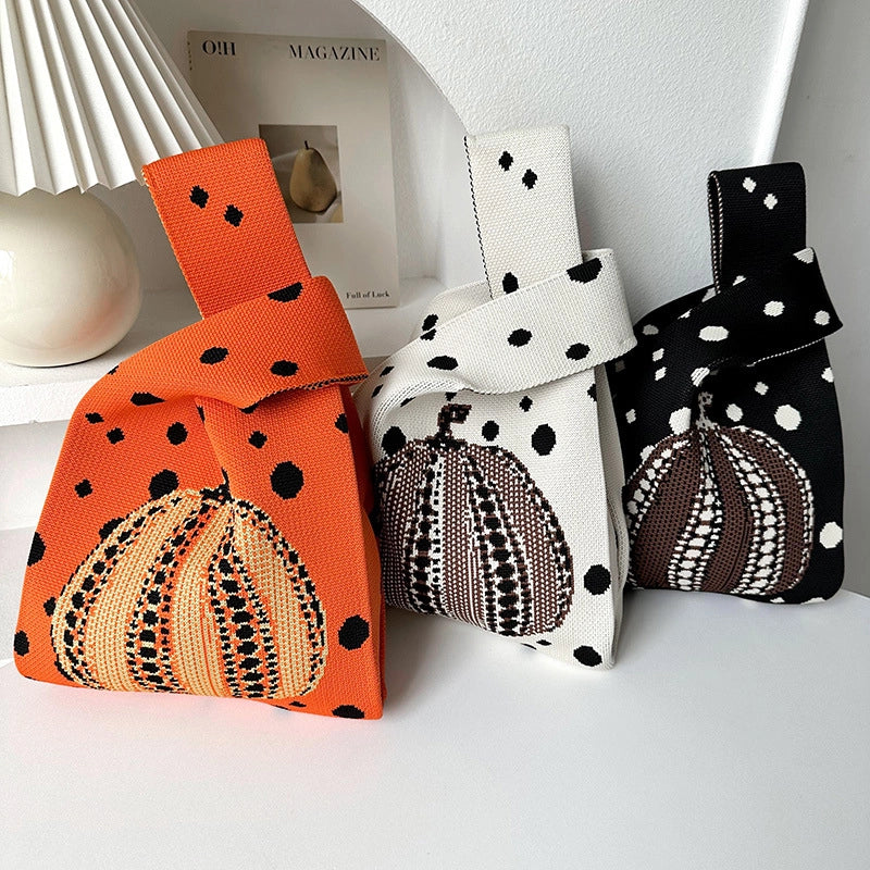 Halloween Medium Polyester Square Open Straw Bag