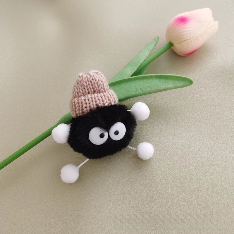 Shoelace Doll Plush DIY Accessories Briquette Shoe Flower Shoe Strap Buckle Decoration Little Doll Black Briquette Elf Shoe Buckle