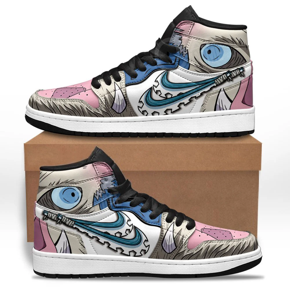 Inosuke Sneakers Demon Slayer Custom Anime Shoes for Otaku