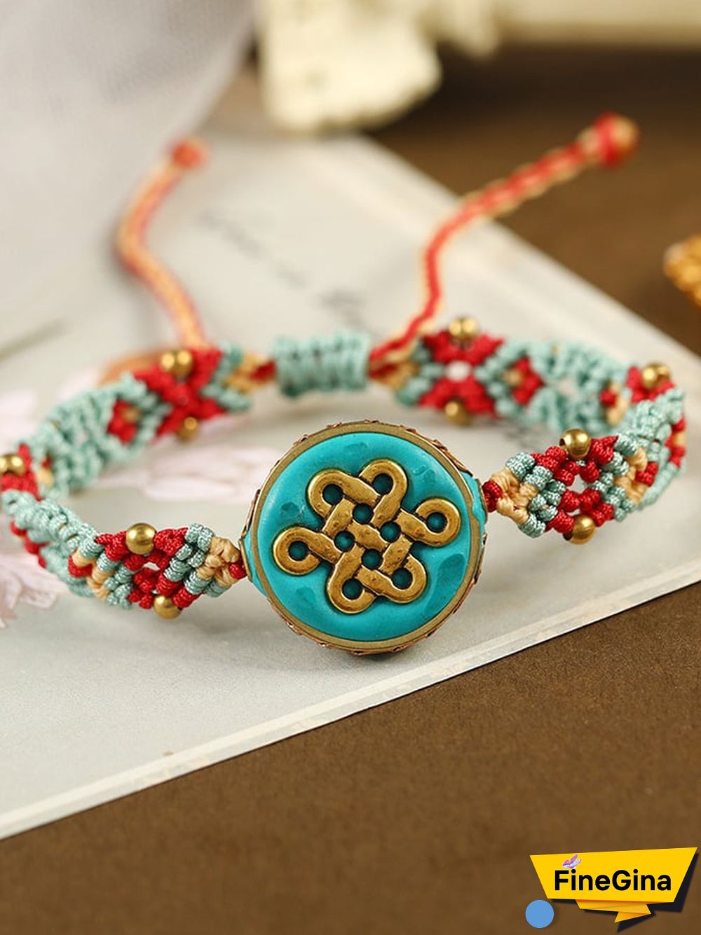 Vintage Colored Rope Woven Bracelet