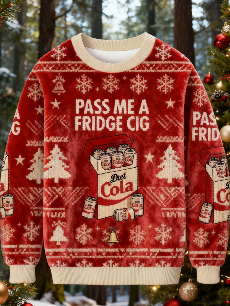 Cigarette Pack Cigarette Christmas Ugly Sweatshirt elevenforest