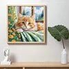 Chat-Peinture Diamant En Forme Sp&eacute;ciale-30*30CM