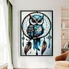 Dreamcatcher And Owl-11CT Stamped Cross Stitch 40*60cm/15.75*23.62in  tapestrymarket