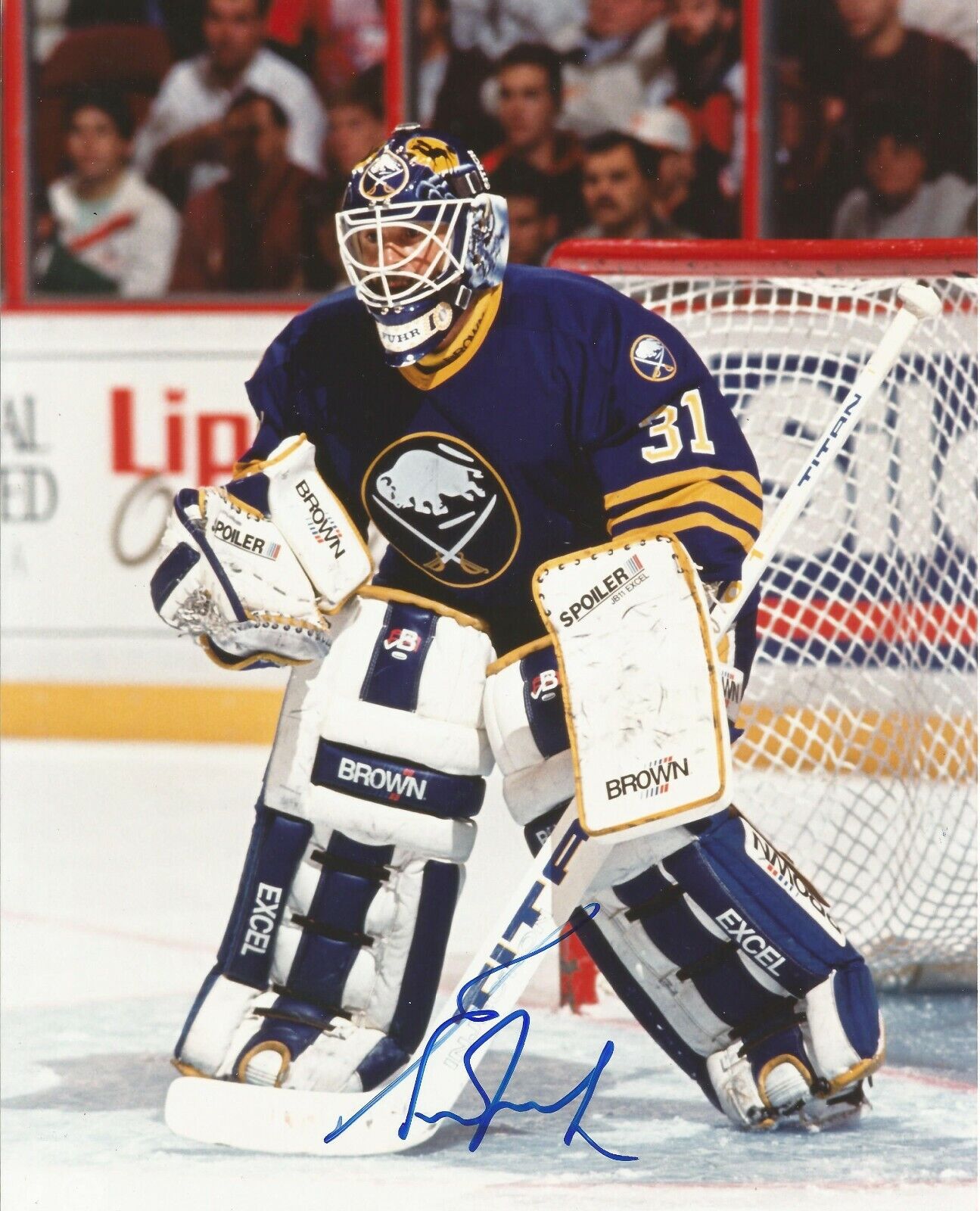 GRANT FUHR SIGNED BUFFALO SABRES 8x10 Photo Poster painting with w/COA