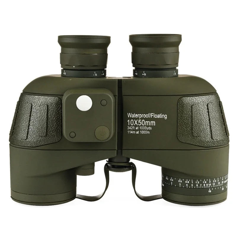 10x50 HD Compass Nautical Ranging Professional Outdoor Binoculars