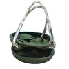 Canvas Tool Bucket Bag with Plastic Bottom Aerial Work Tool Bag for Electrician