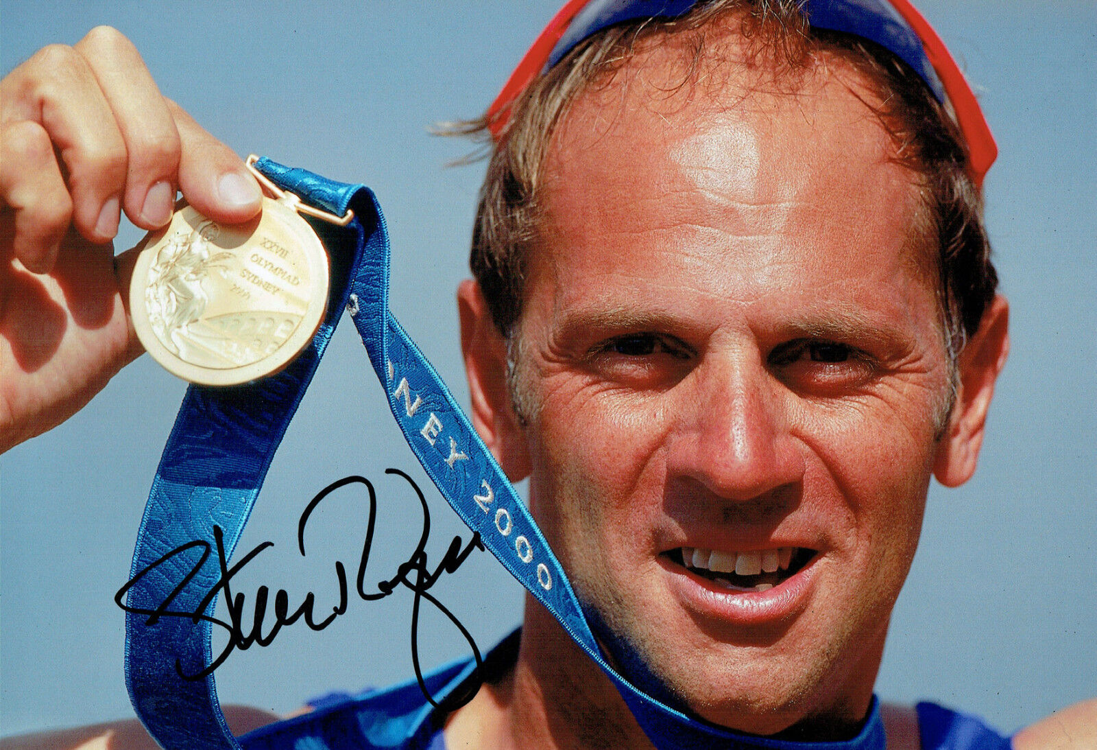 Steve REDGRAVE 12x8 Signed Portrait Photo Poster painting Autograph AFTAL COA Olympic Gold Medal