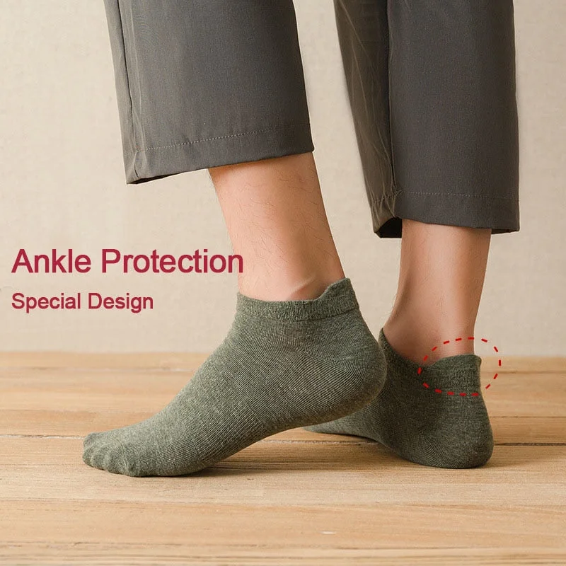 FINETOO 3 Pairs/Set Cotton Men's Socks Harajuku Boat Socks Lift Up Solid Colors Man Sock Sox  Male Invisible Short 38-44 Socks