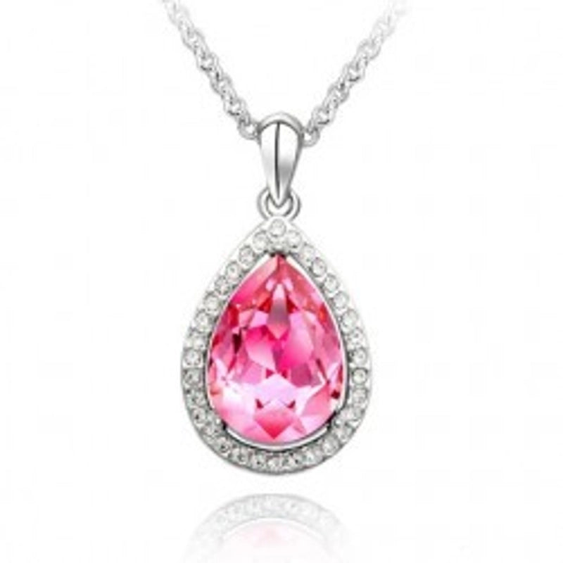 Alloy Diamond Heart Artificial Gemstones Crystal Jewelry Sets