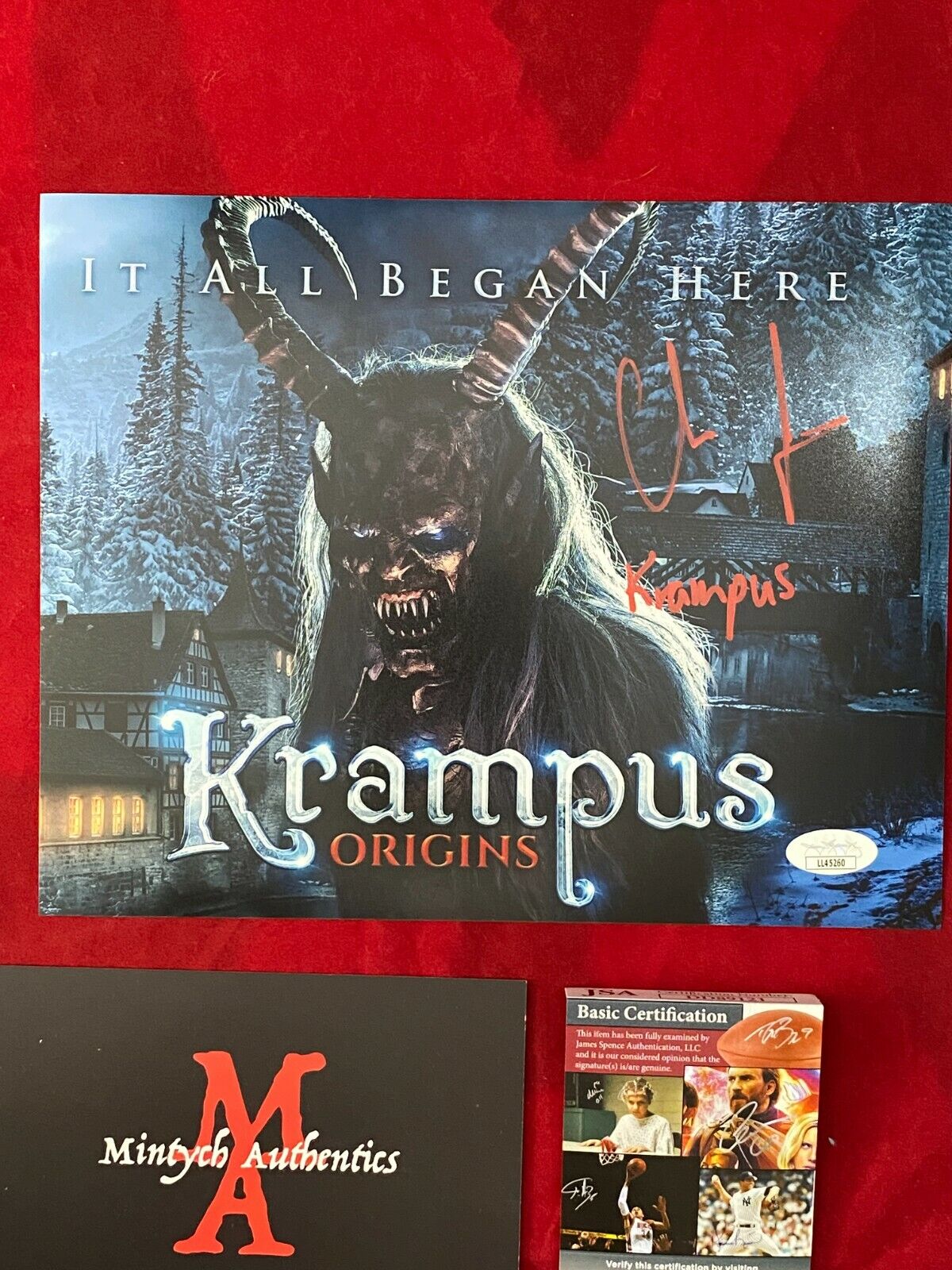 CLEON GIONET AUTOGRAPHED SIGNED 8x10 Photo Poster painting! KRAMPUS! BECKETT COA! HORROR