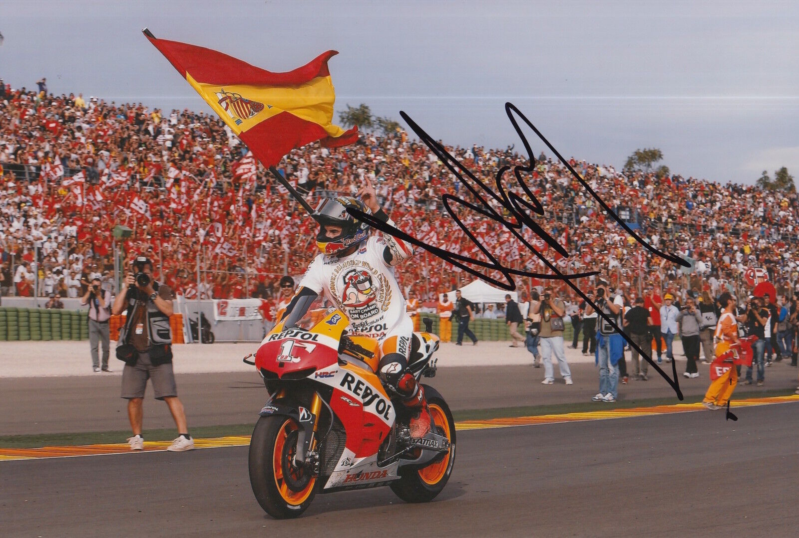 MARC MARQUEZ HAND SIGNED REPSOL HONDA 12X8 Photo Poster painting MOTOGP AUTOGRAPH PROOF 11.