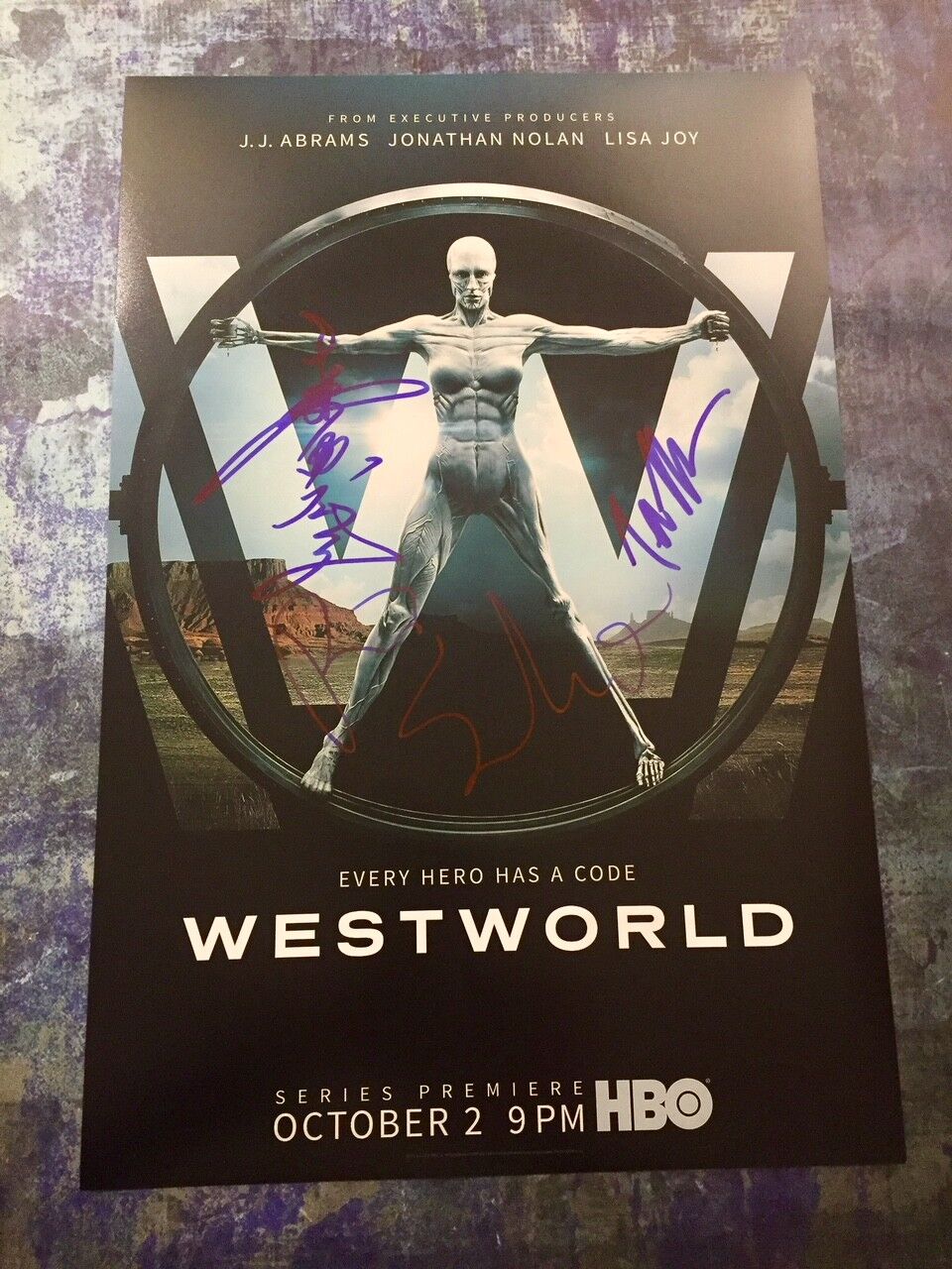 GFA Tessa Thompson Rodrigo * WESTWORLD * Cast x3 Signed 12x18 Photo Poster painting Poster A COA