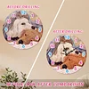 uk.everydayedeals (Limited Stock)DIY Diamond Painting Wooden Clock - Animal