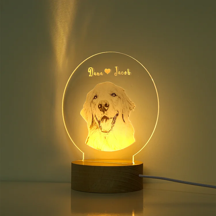 Name Night Light Ornament For Family Personalized Photo Bedroom Decor Home Decoration LED Light Personalized Photo Ornament