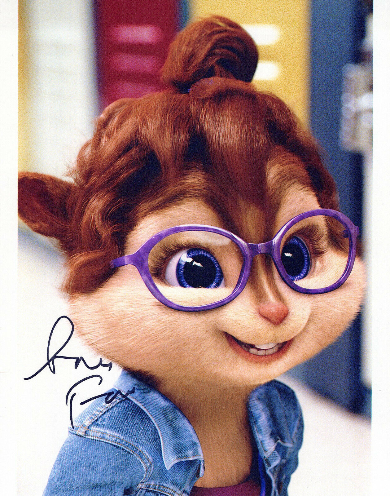 Anna Faris Alvin and the Chipmunks Squeakquel autographed Photo Poster painting signed 8X10 #1