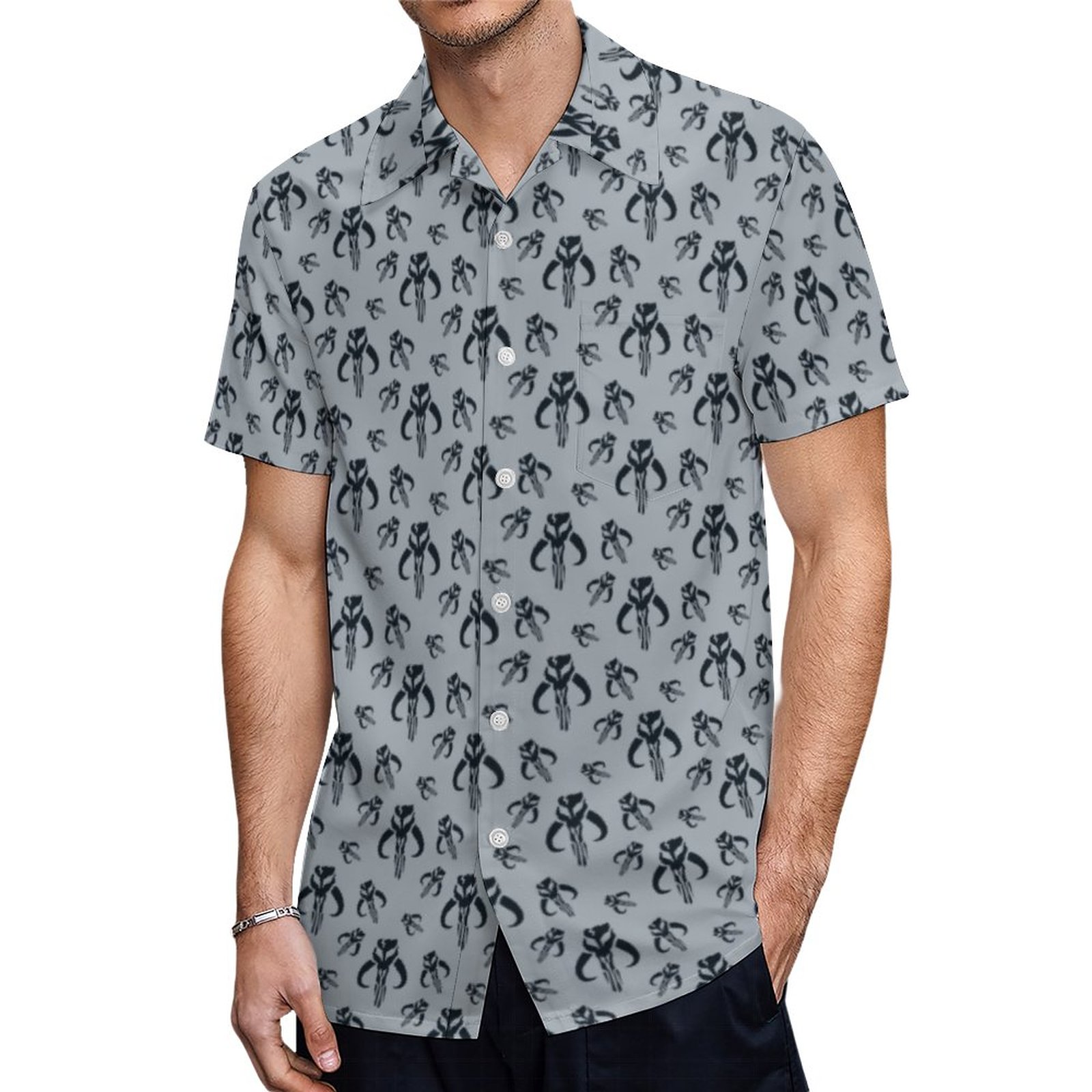 Movies Symbol Hawaiian Shirt Mens Button Down Plus Size Tropical Hawaii Beach Shirts