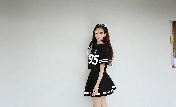 BTS T-shirt and skirt