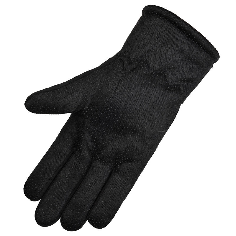 Men’s Winter Warm Gloves Electric Motorcycle Riding Gloves Velvet Thickened Outdoor Sports Ski Gloves