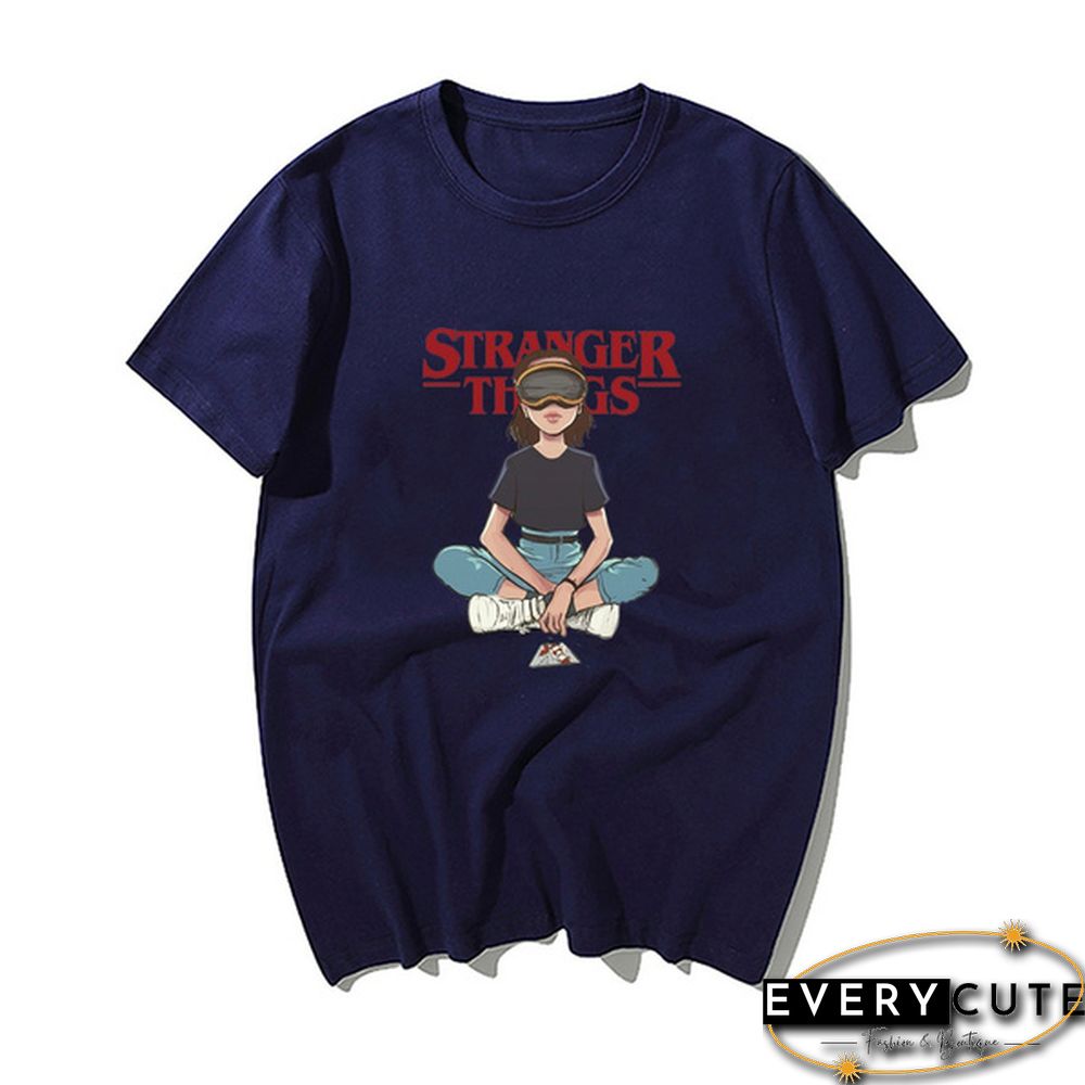 New Design Stranger Things T Shirt Women Tshirt Eleven Female Graphic Grunge T-Shirt Femme Tee Shirts Funny Clothing