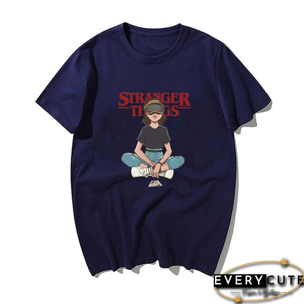 New Design Stranger Things T Shirt Women Tshirt Eleven Female Graphic Grunge T-Shirt Femme Tee Shirts Funny Clothing