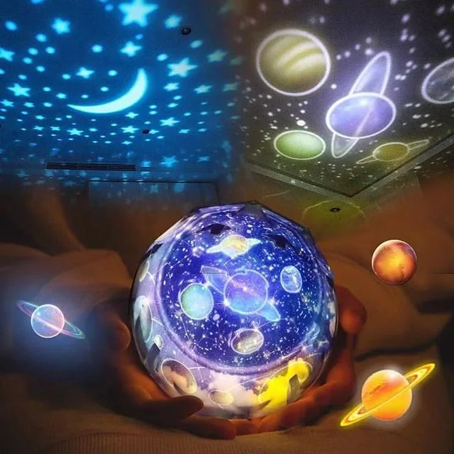 LED Starry Sky Night Light Planet Star Moon Planet Projector Lamp Cosmos Universe Night Lights Kids Baby Christmas Gift