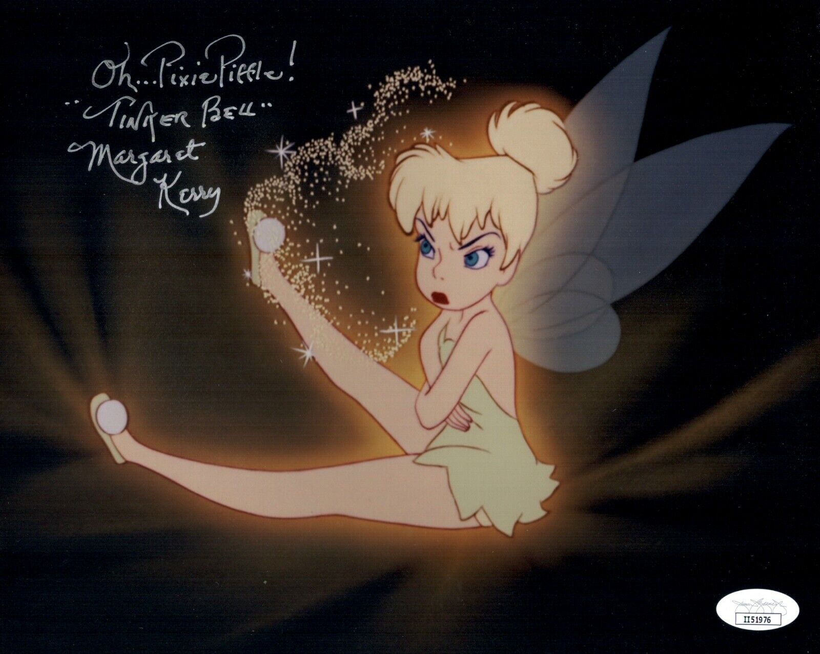 MARGARET KERRY Signed TINKER BELL Peter Pan 8x10 Photo Poster painting Autograph JSA COA Cert