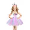 Kid Girls Shiny Unicorn Dresses