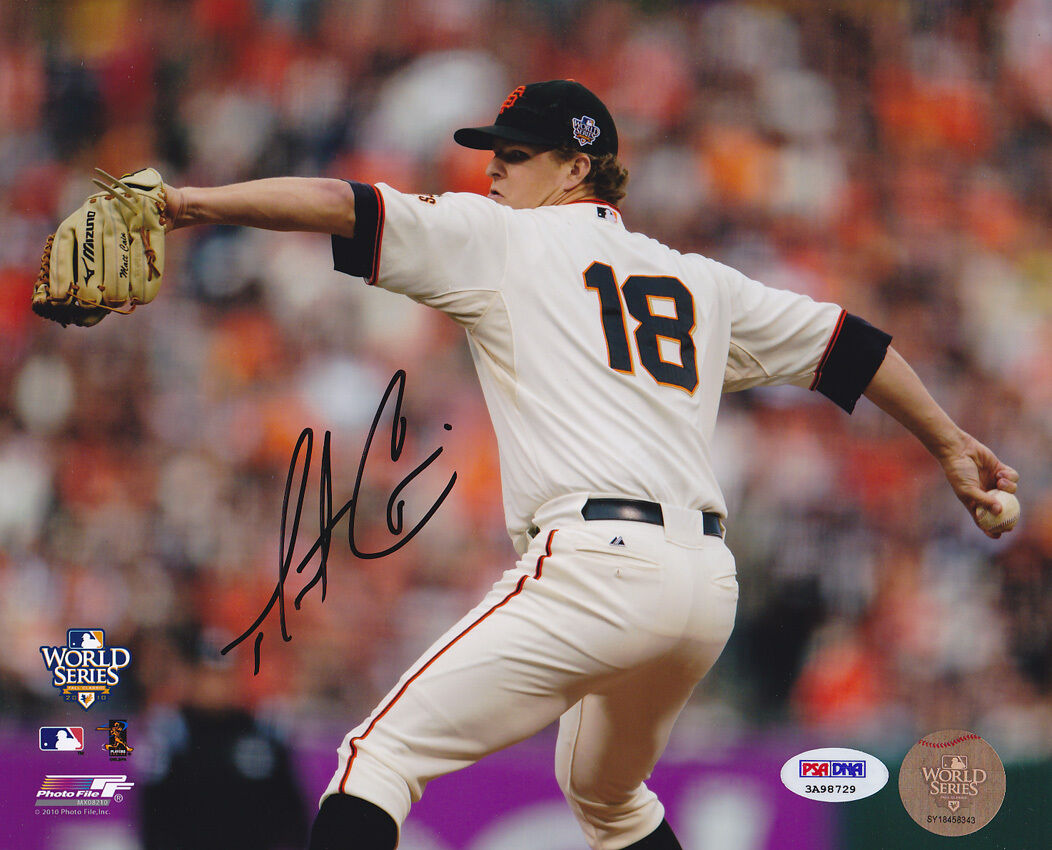 Matt Cain SIGNED 8x10 Photo Poster painting San Francisco Giants ITP PSA/DNA AUTOGRAPHED