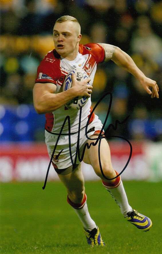 ST HELENS HAND SIGNED ADAM SWIFT 6X4 Photo Poster painting 1.