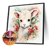 >SALE<5D DIY Full Round Drill Diamond Painting Christmas Sheep Home Decor 30x30cm