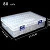 (US Only)Diamond Painting Box Transparent Beads Storage Case Container (80 Grids)