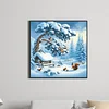 Diamond Painting - Full Round Drill - Snow Scene(Canvas|40*40cm)