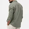  Camicia da uomo a maniche lunghe con doppio taschino