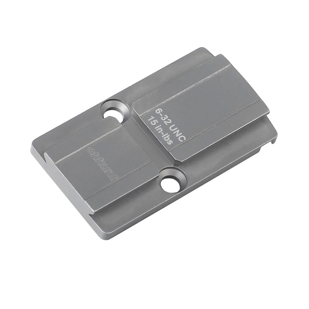 ohhunt&reg; Red Dot Sight RMR to ACRO Adaptor Plate Compatible with FB-O4/ACRO P1/P2 CNC Machined from 6AL4V Titanium