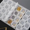 28 Lattices Transparent Container Diamond Painting Accessories Storage Box