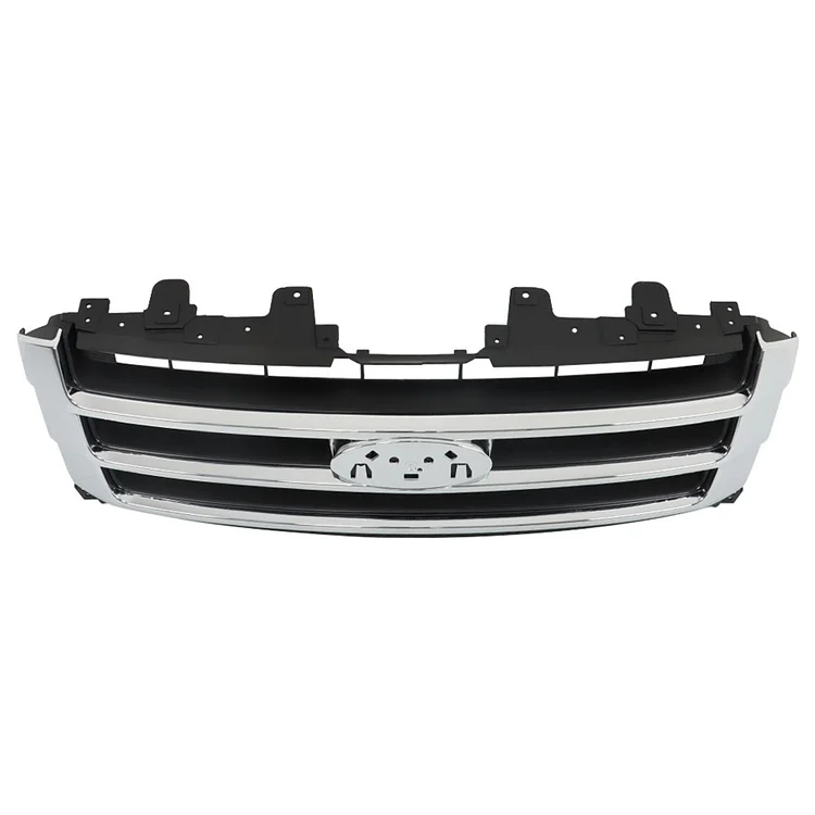 SEBLAFF Front Bumper Grille Upper Chrome Radiator Grill Replacement for 2015 2016 2017 Expedition FL1Z8200A