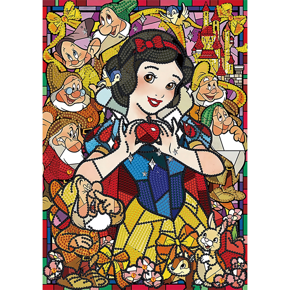 

Snow White - Special Shaped Diamond Painting - 30*40CM, 501 Original