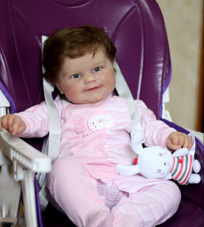  22"  Leslie Realistisch Reborn Baby Mädchen ( mit Stimm- und Herzmodul) - RSDP-Rebornbabypuppen-Rebornbabypuppen.de®