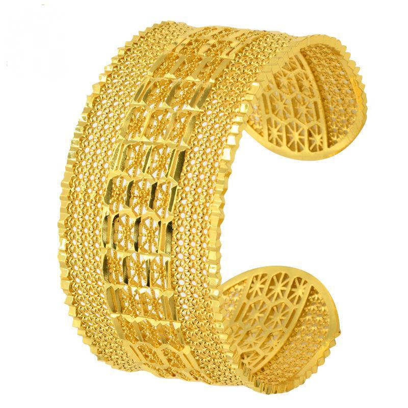 Antique Gold Plated Delicate Open Large Copper Bracelet | Oxredo Shop Ramadan Sale