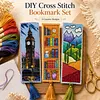 Scenery - 11CT Stamped Cross Stitch Bookmark 18*6cm(Double Sided) tapestrymarket
