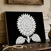 DIY Pearl Painting Sunflower for Home Wall Decor with Frame(20x30cm)
