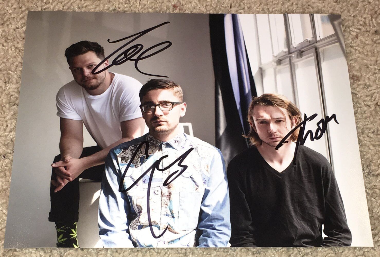 ALT J BAND SIGNED AUTOGRAPH PROMO 8x10 Photo Poster painting JOE NEWMAN +2 w/EXACT PROOF