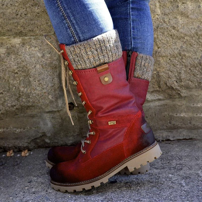 Women's Cozy Vintage Leather Knee High Boots【Free Shipping】