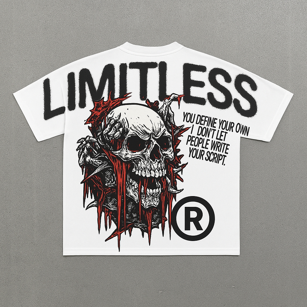 Satanic Print Short Sleeve T-shirt