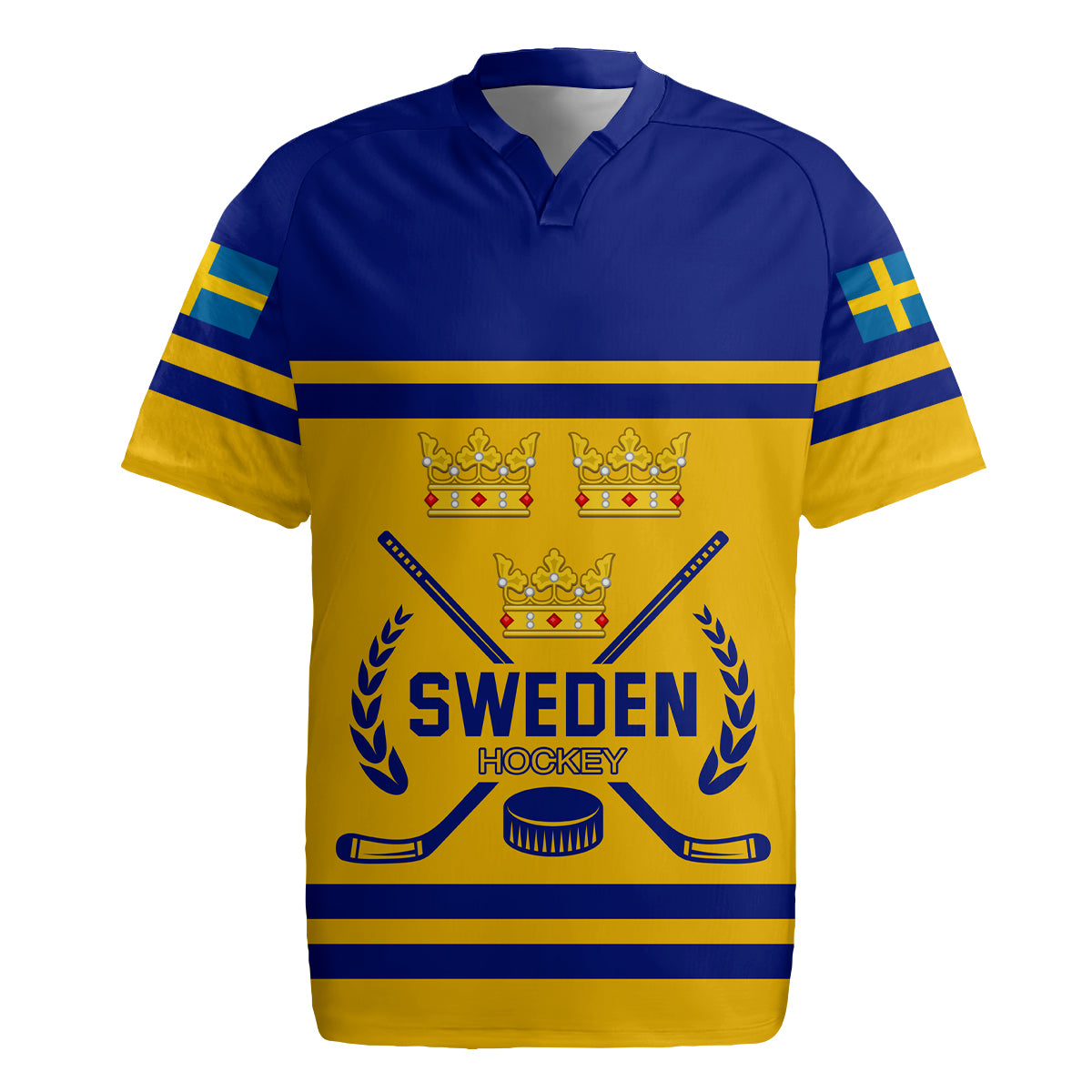 Sweden Hockey 2024 Rugby Jersey Tre Kronor Come on LT01 mysite