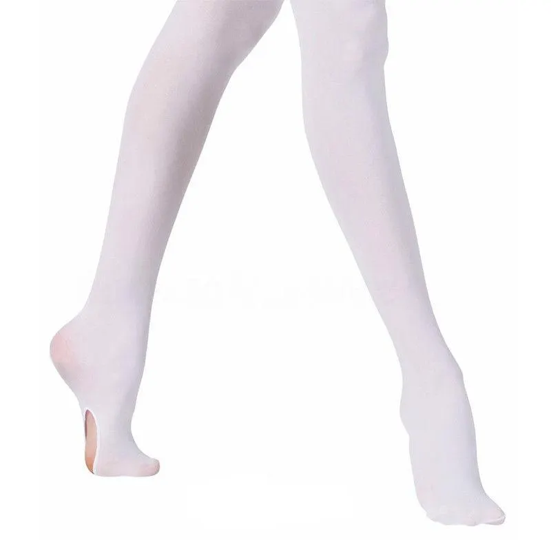 2019 Brand New Hot Kids & Adults Convertible Tights Dance Stocking Ballet Pantyhose Candy Color Solid  Ballet Dance Tights