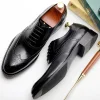 Mens Lace Up Brogue Oxford Dress Shoes